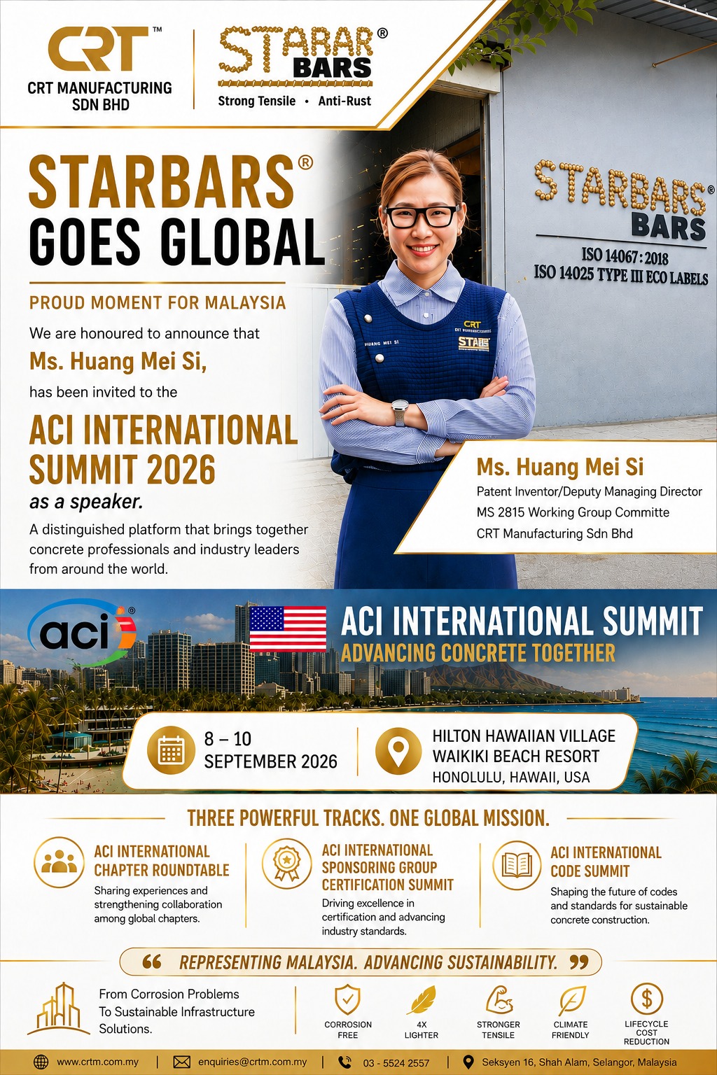 CRT’s International Impact: STARBARS® at ACI International Summit 2026, Hawaii Image 1